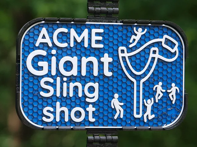 ACME Giant Slingshot sign