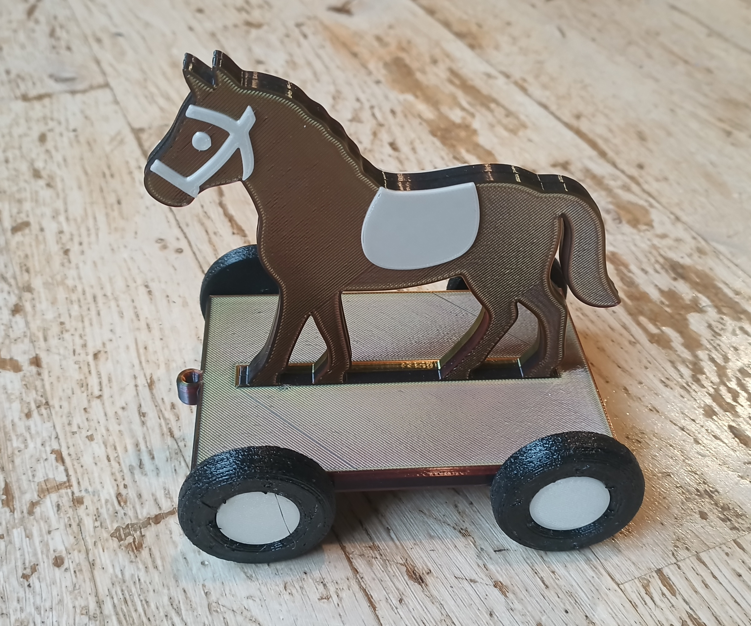 Retro Pull-horse and Other Animals (Tahací kůň a další zvířátka)