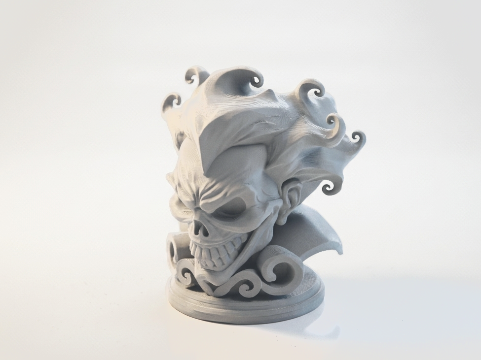 Joker Skull Sculpture Gothic Collectible 3D Printable