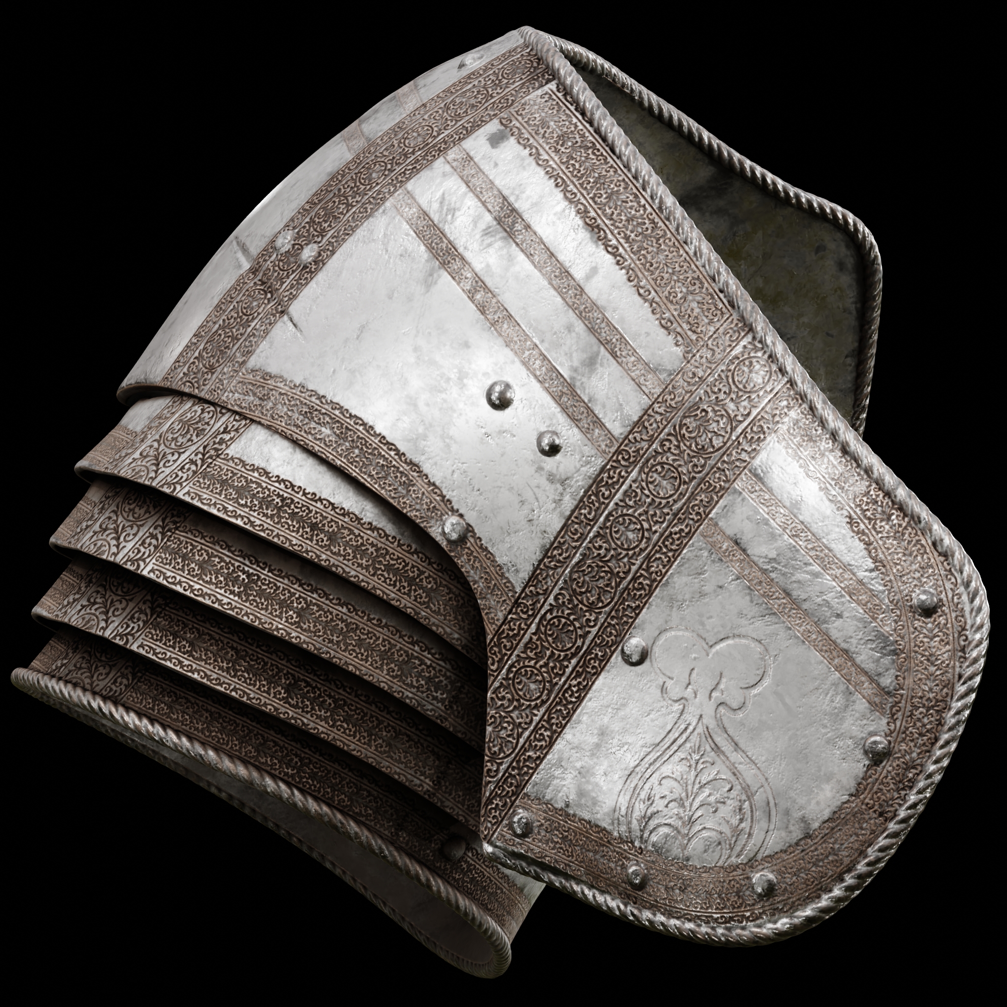 PAULDRON LORDS OF THE FALLEN DAMASCENED – DARK CRUSADER FAN ART STL