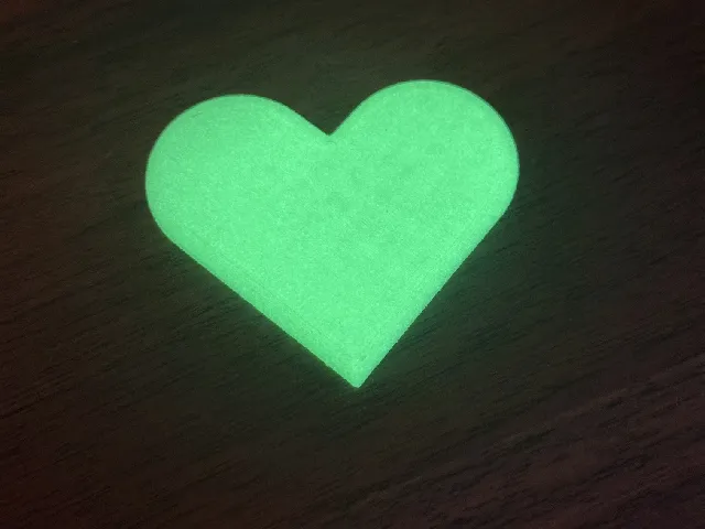 Glow in the dark heart