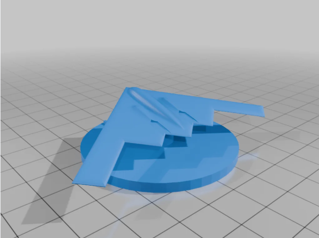 B21 Raider stand with Northdrop logo 3D model