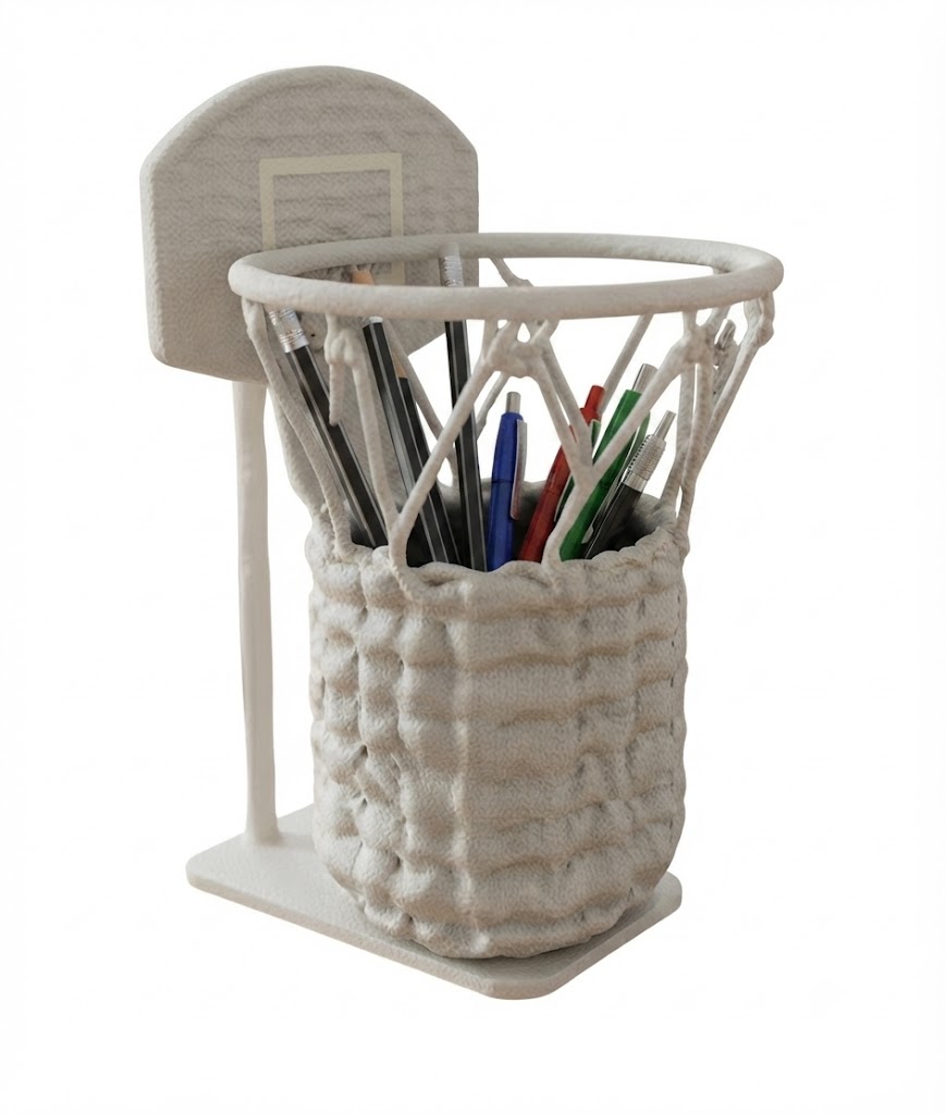 Basket Box Pencil Holder With Table