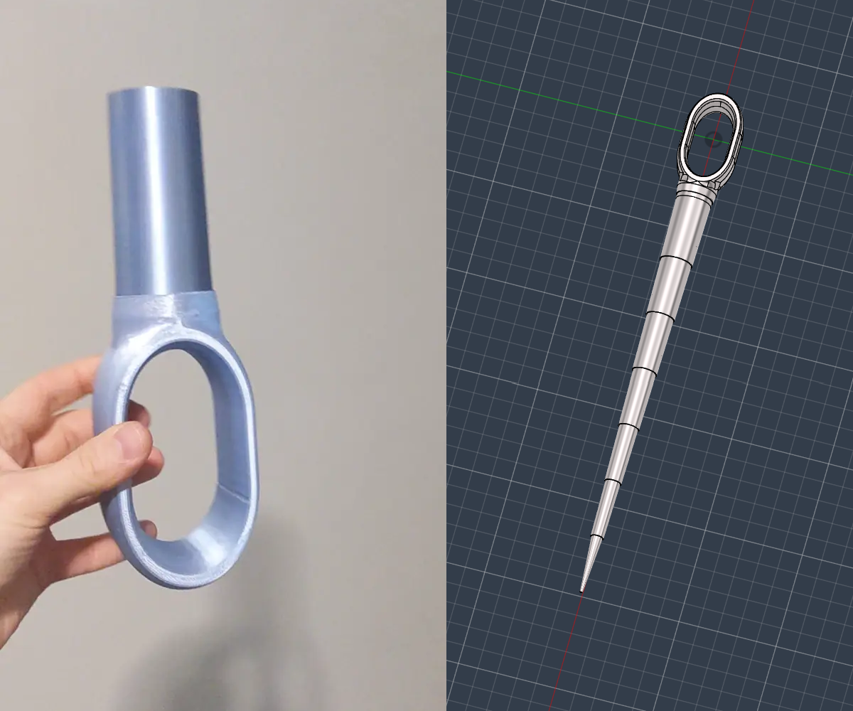 Collapsable Needle Sword