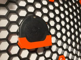 Ikea Fixa tape measure for honeycomb storage wall
