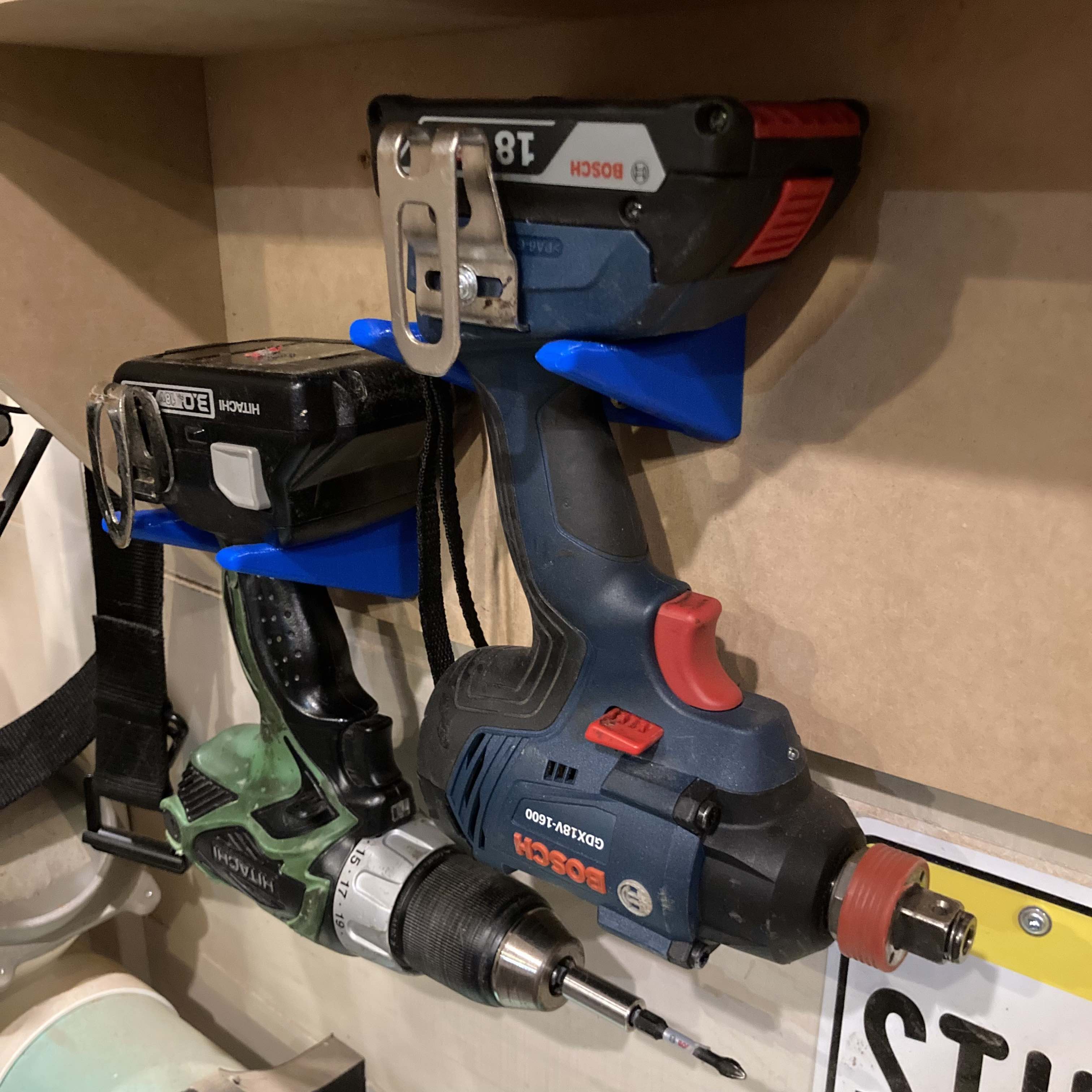 Drill and Impact Driver Holder by Patriot Designs Download free STL