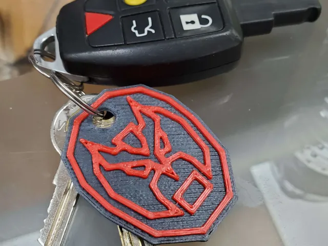 Vector Graphics Strong Bad Keychain (Homestar Runner)