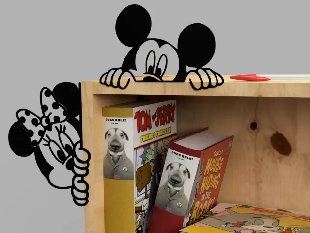 Mickey peeking