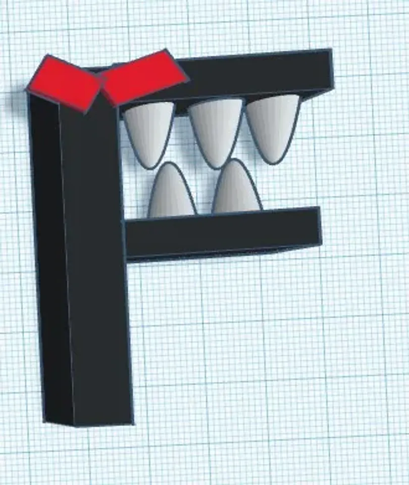 Free STL file F (alphabet lore) 👽・3D print design to download・Cults