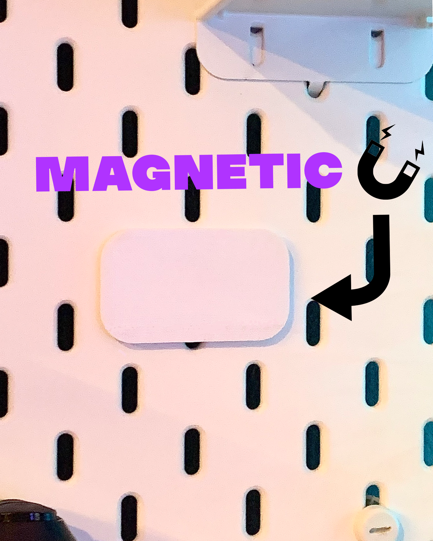 magnetic holder for Ikea SKADIS