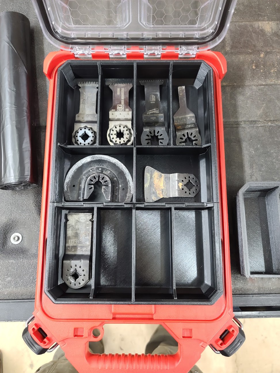 Packout oscillating multi tool blade tray