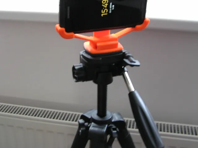 Phone holder for tripod