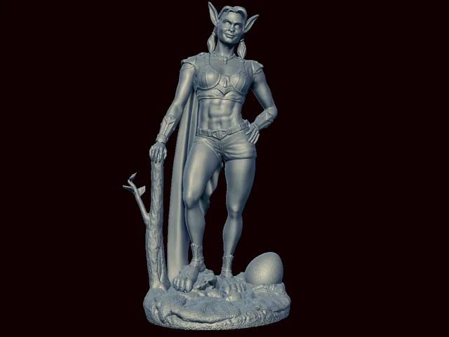 Rabbit Girl Statue