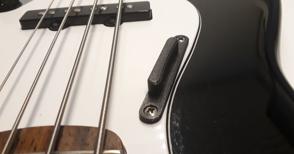 Thumb rest for Fender/Squier Jazz Bass (No Drilling Required) by Matteo