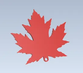 Autumn leaf keychain