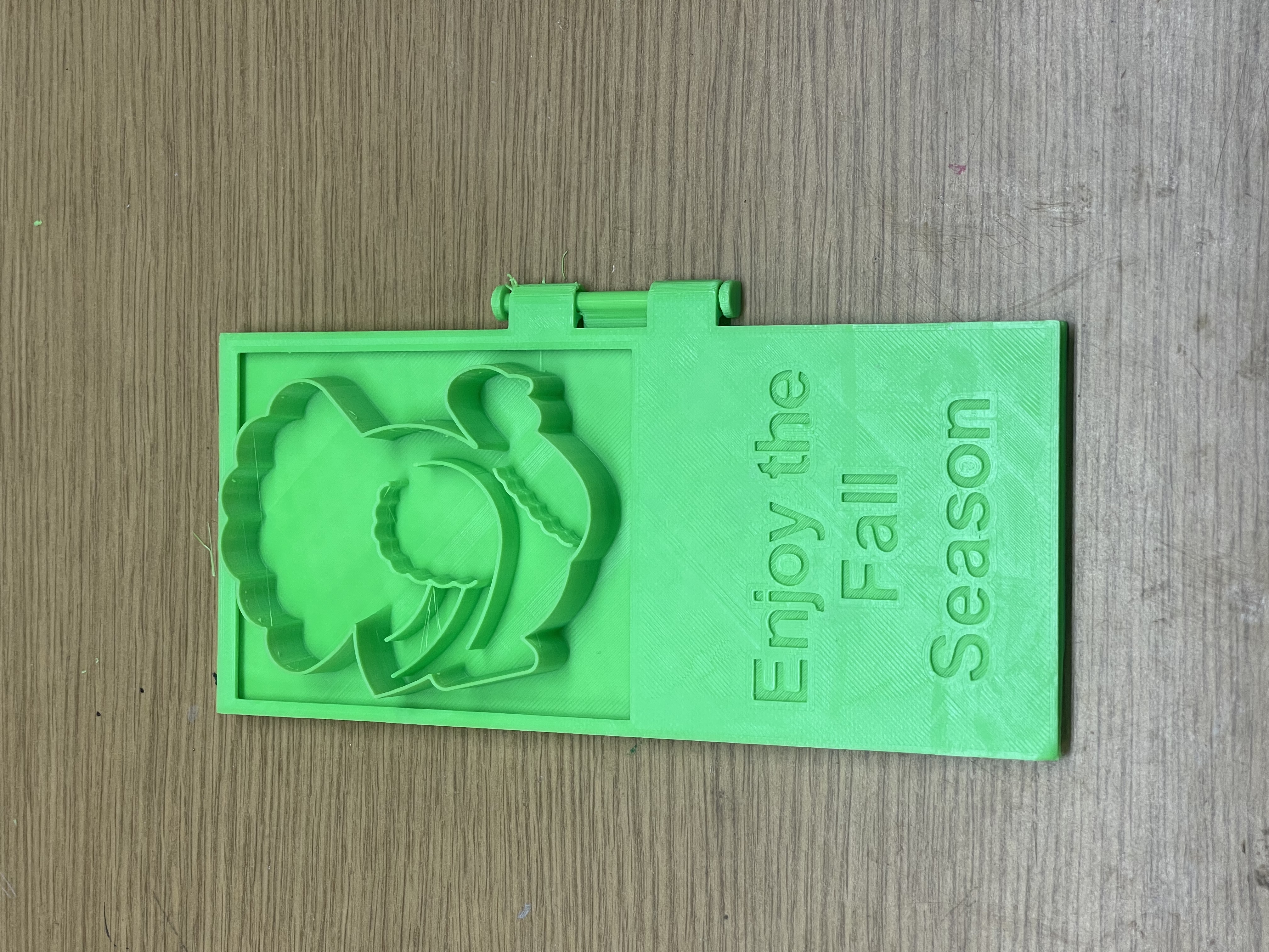 Happy Fall Greeting Card/Cookie Cutter