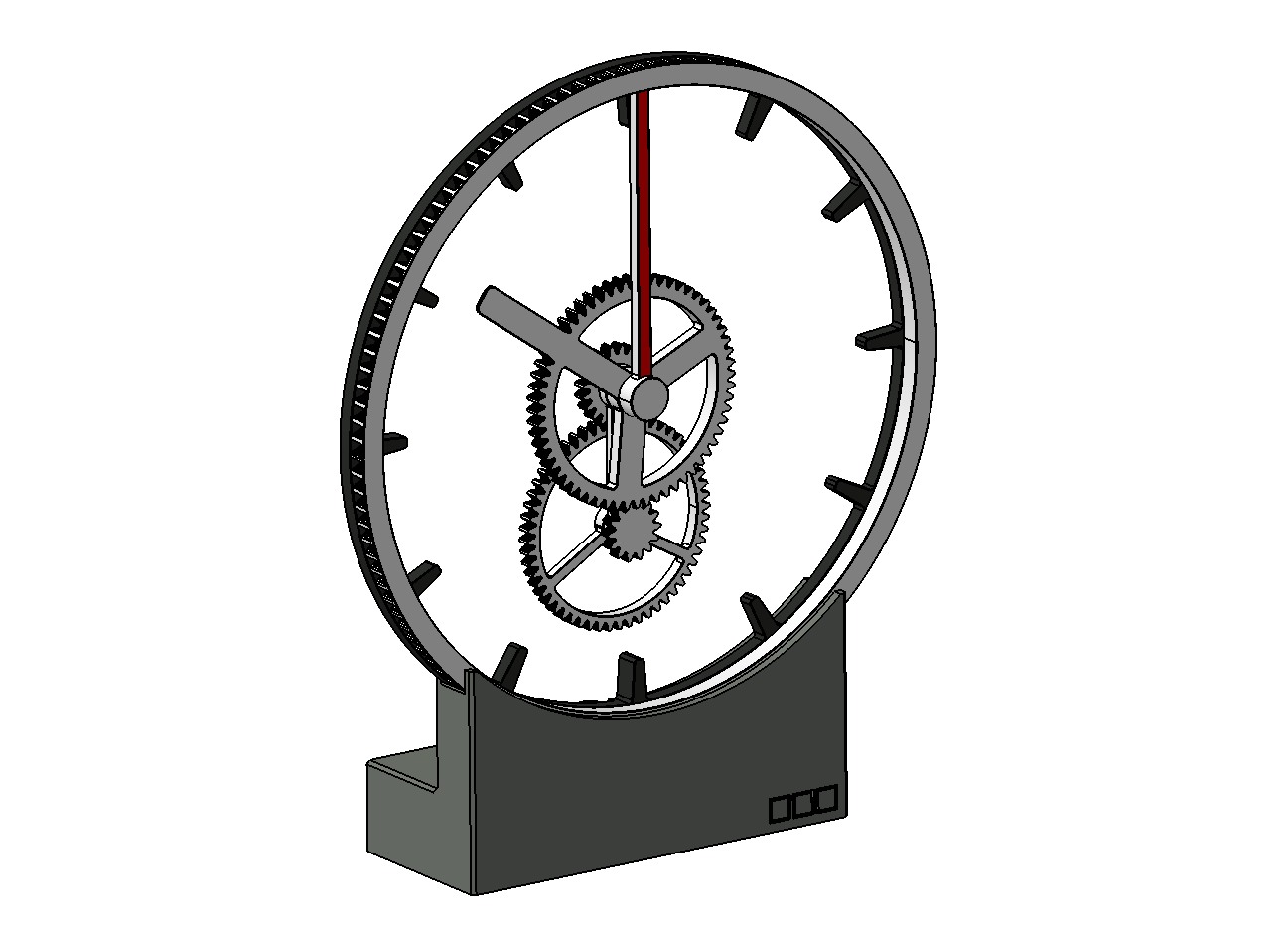Schwebende Uhr