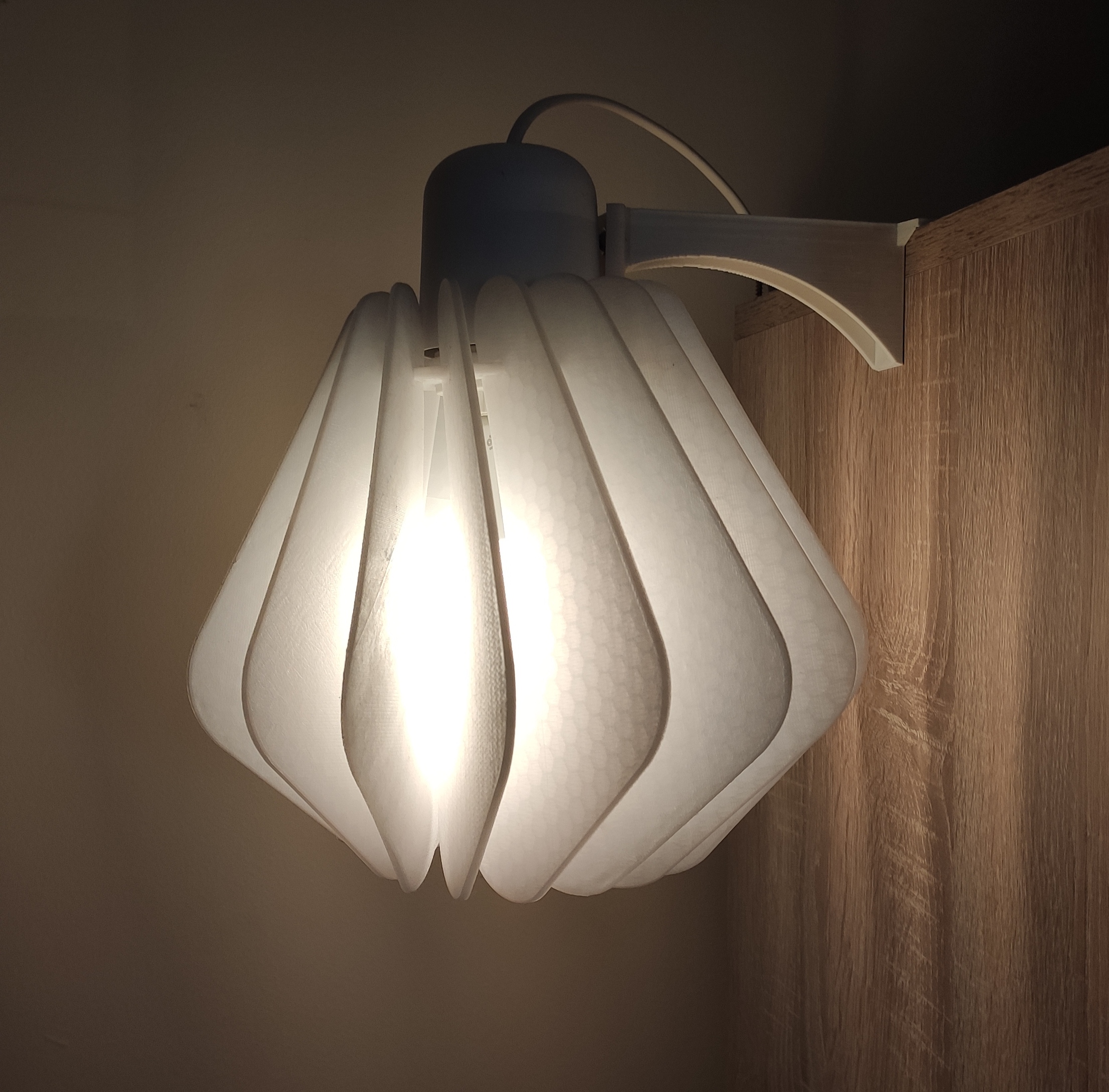 Onion Lamp Shade mounting parts - remix
