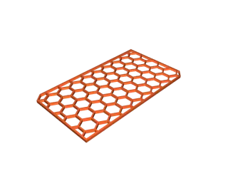Voopoo Drag battery cover hex pattern by Dilem | Download free STL model