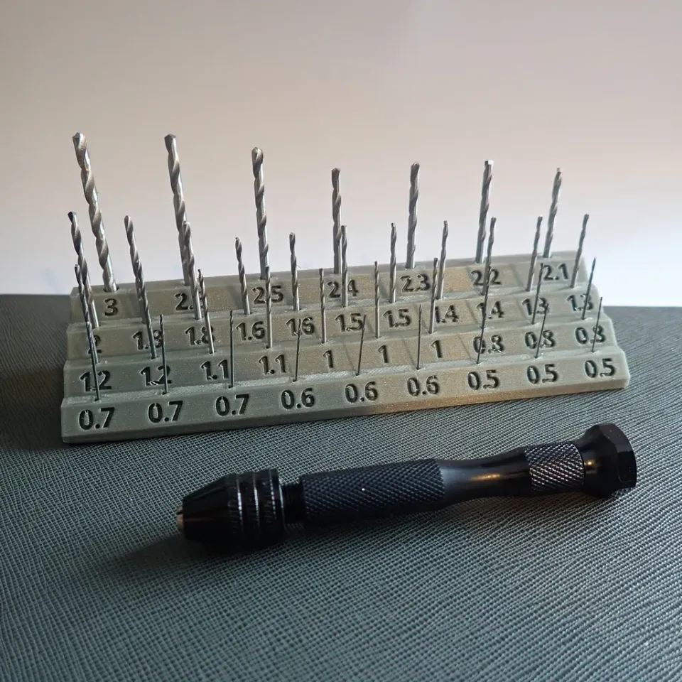 Pin Vise Drill Bit Stand Micro Drill bit by Angus B. Clark