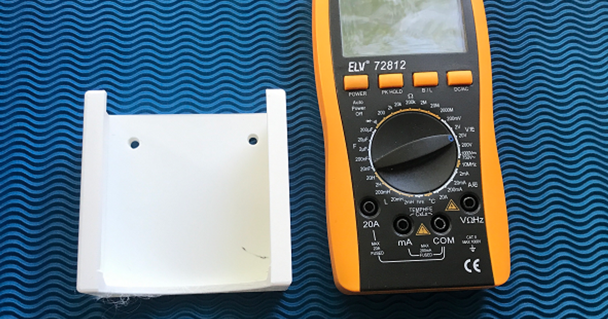 multimeter wall bracket by ClaasWorks Download free STL model