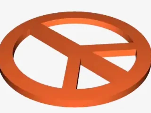 peace sign coaster