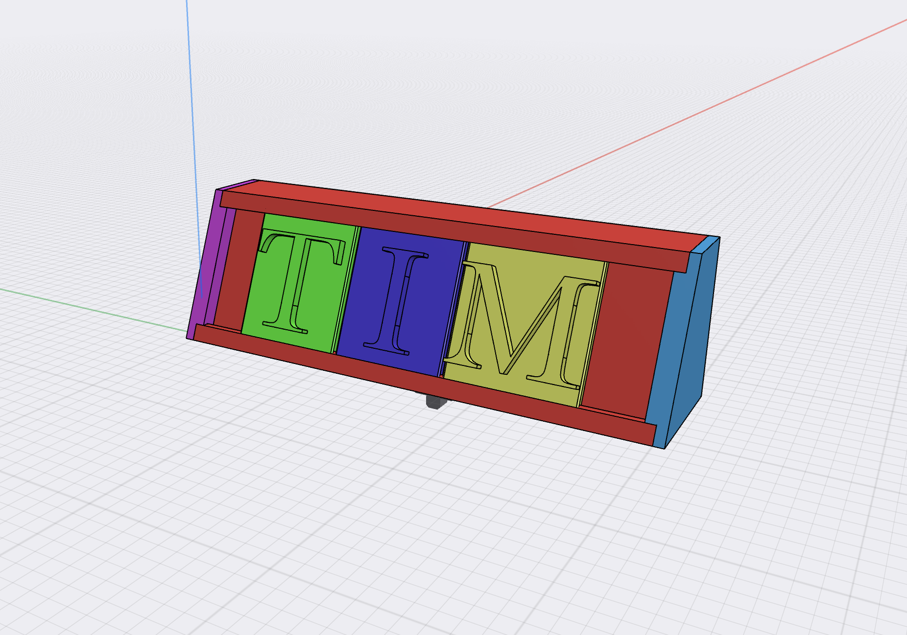 Customizable Name Plate 3D model thumbnail