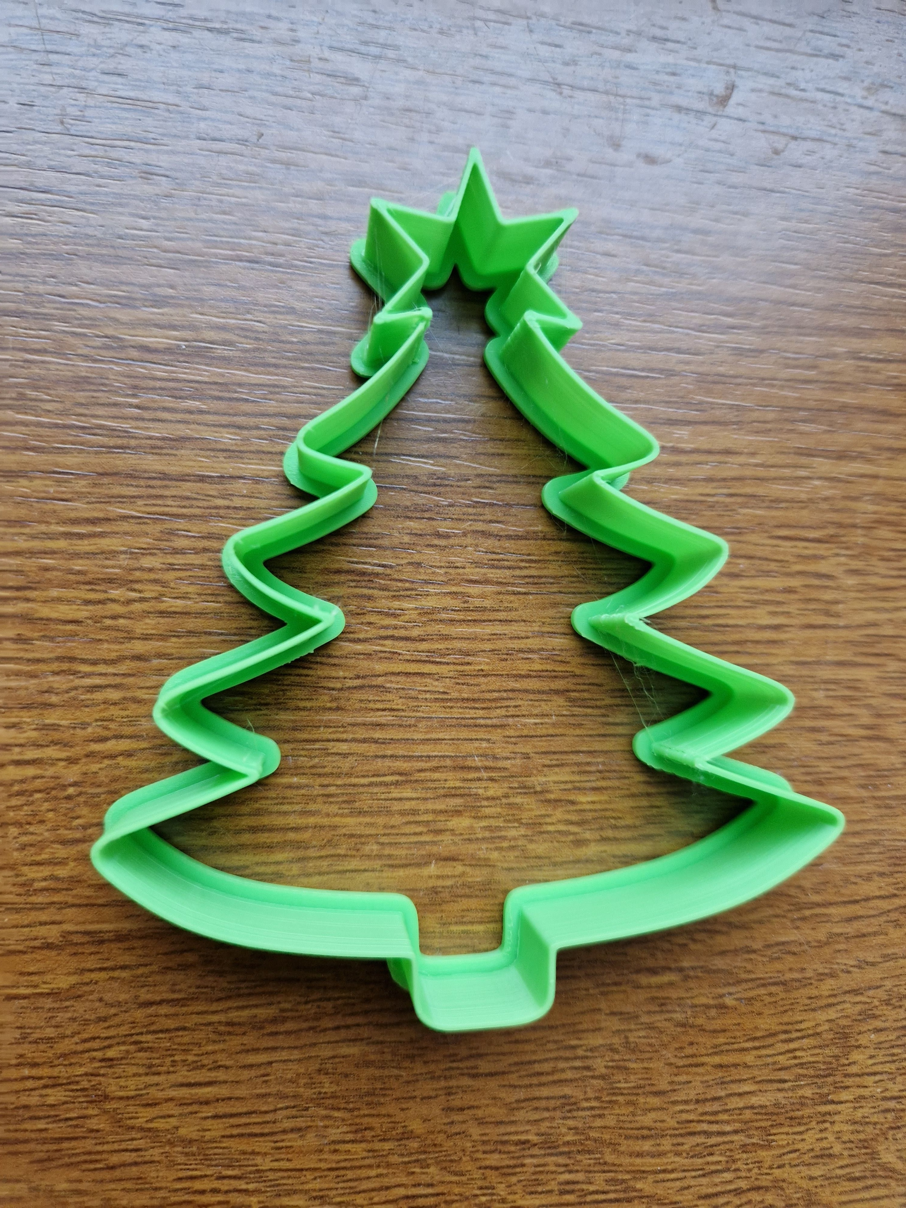 Cookie cutter in the shape of a Christmas tree