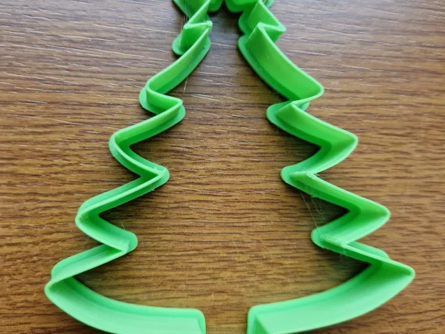 Cookie cutter in the shape of a Christmas tree