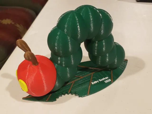 Hungry Caterpillar with Leaf Stand (MMU)