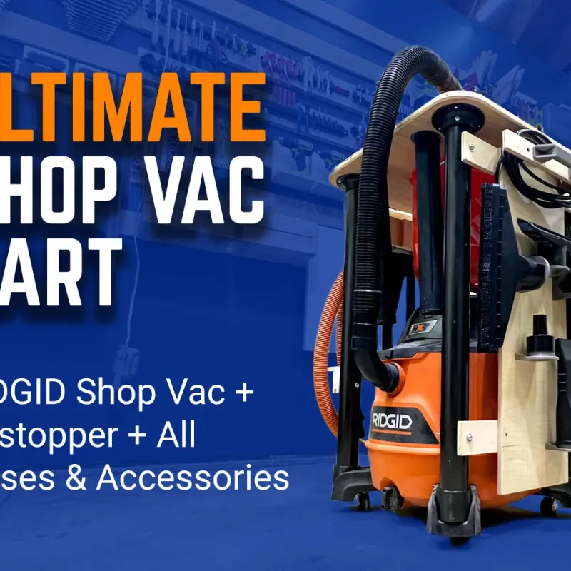 Ridgid Dustopper Shop Vac Cart Hose & Accessory Mounts by cyberbobcity, Download free STL model