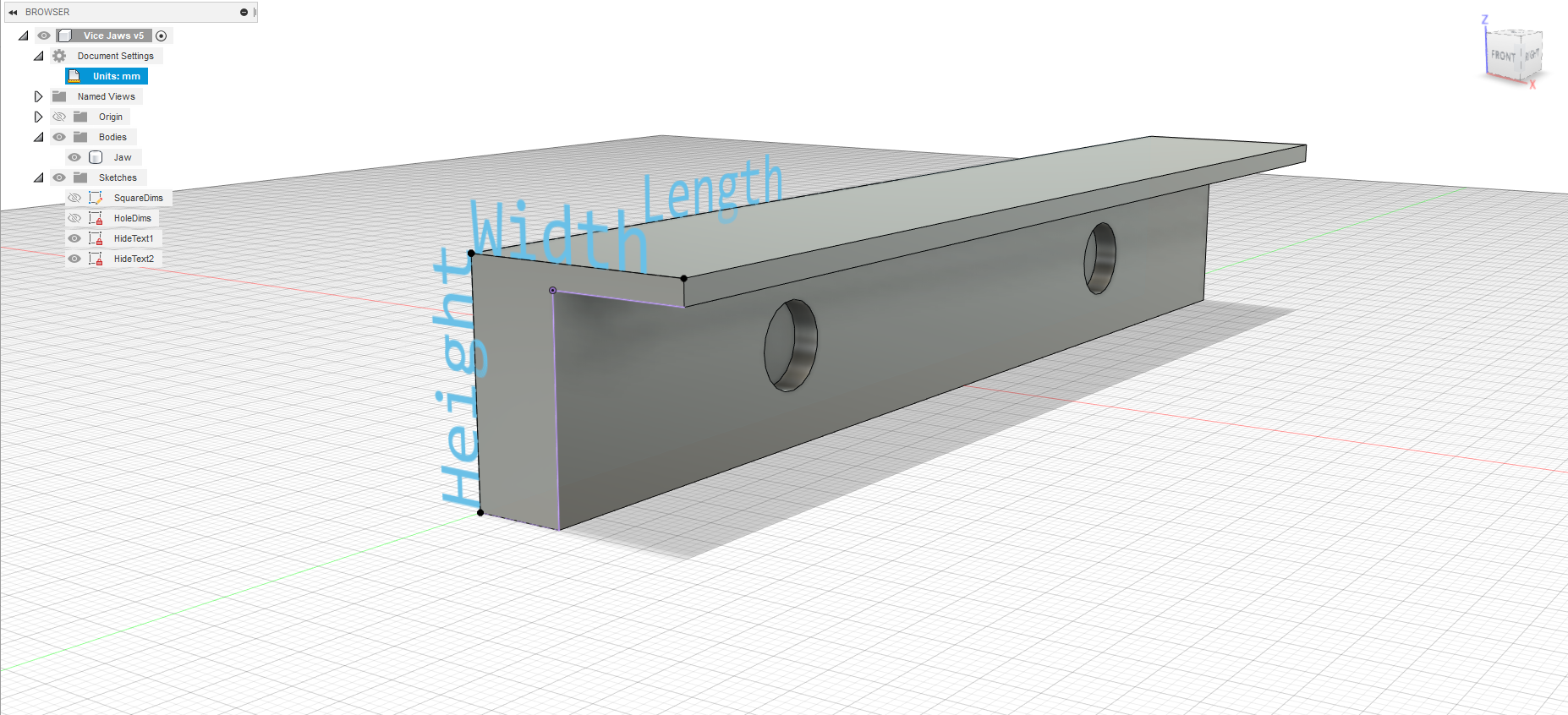 Parametric Bench Vice Jaws (magnets)