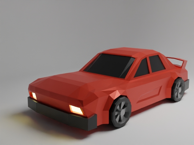 Low Poly Muscle Car V3