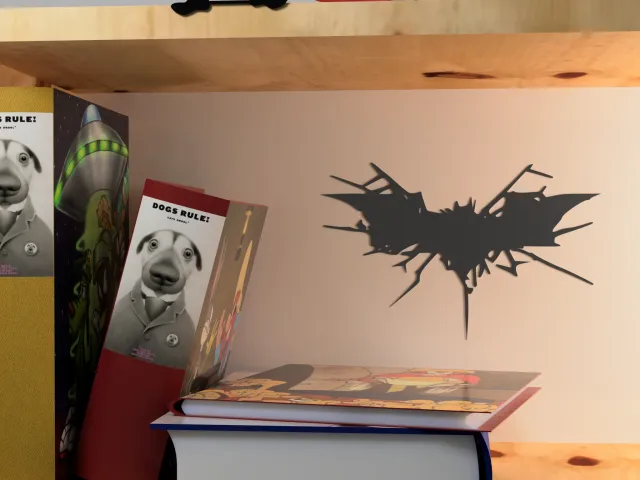 Splattered bat