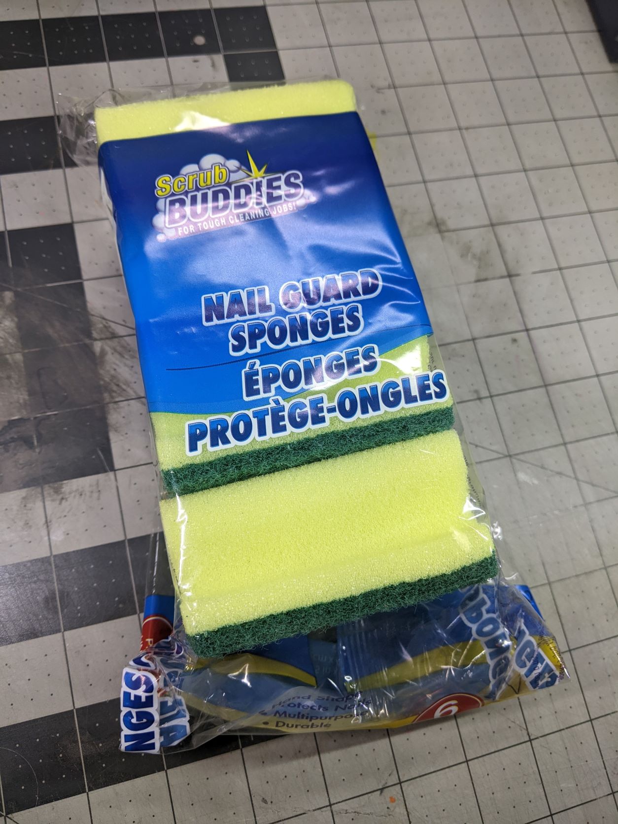 Scrub Buddies 6 Pack of Nail Guard Sponges