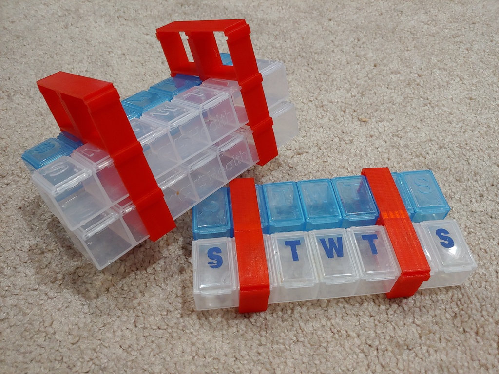 Pillbox Holder - OpenSCAD Customizer