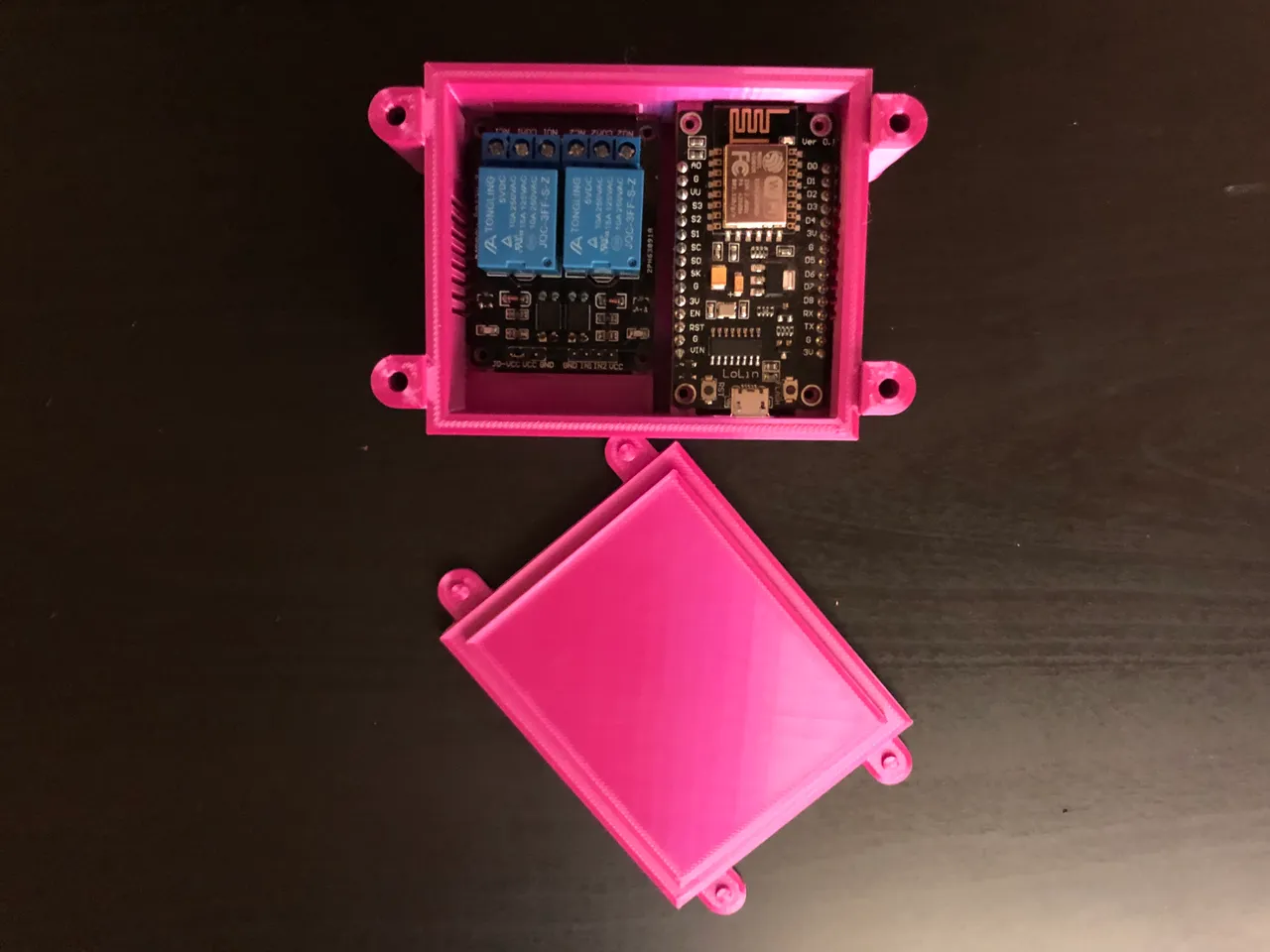NodeMcu_V3 ESP8266 Double Relay Case2 by Halit | Download free STL ...