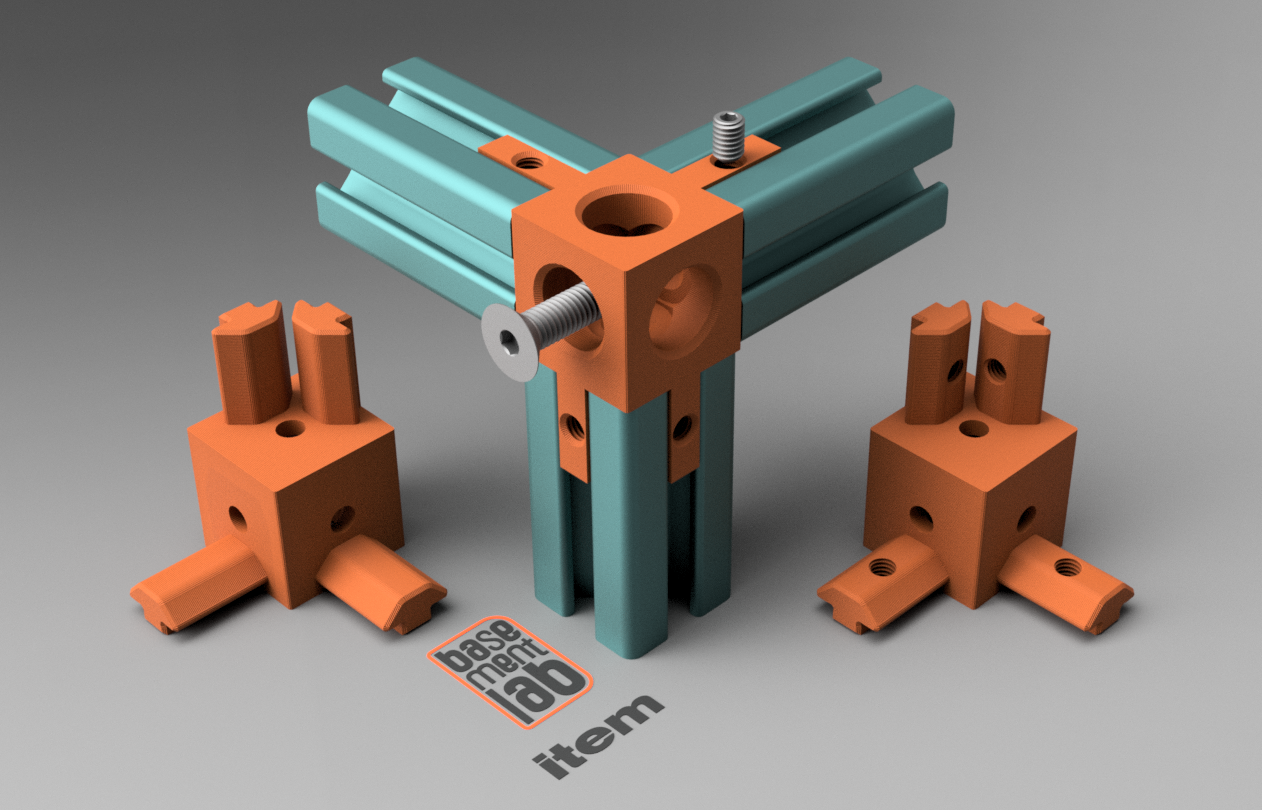 2020 3Ways Connector CUBE Corner Bracket for ITEM 2020 Profile