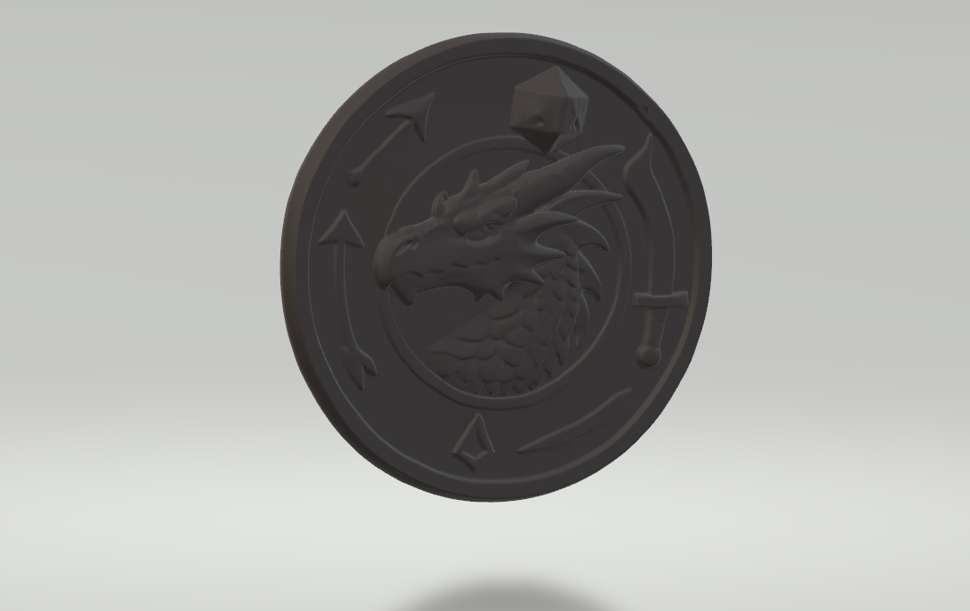 Dragon Coin – Double-Sided DnD Token