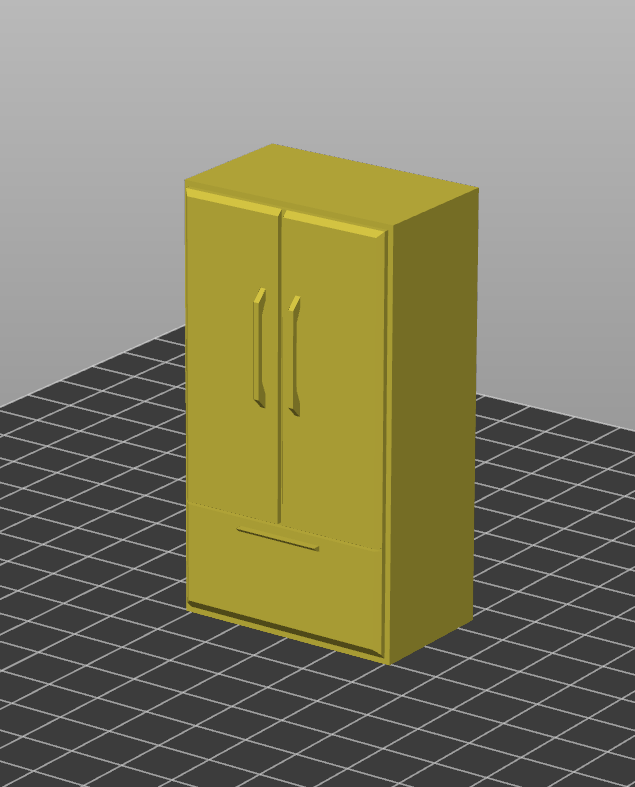 Small Fridge (NonFunctional) by Taptic Digital Download free STL