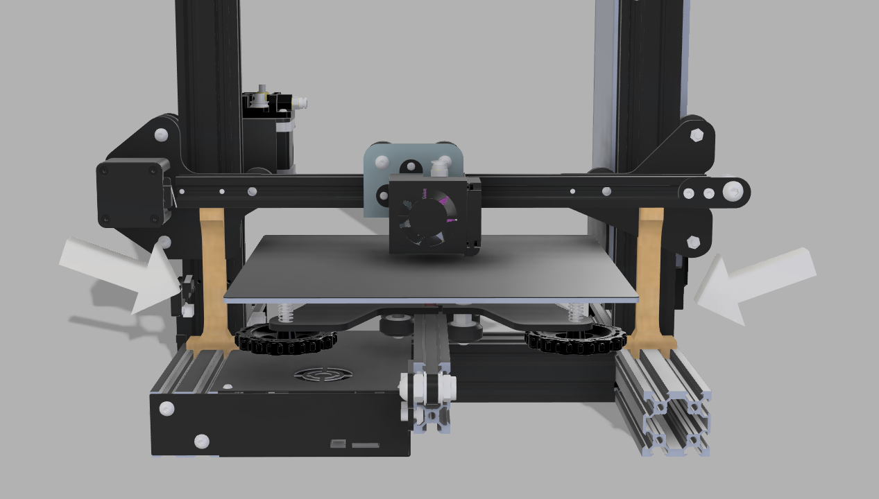 Z Axis leveling tool (compatible Ender 3/sovol) | "Tombstone"