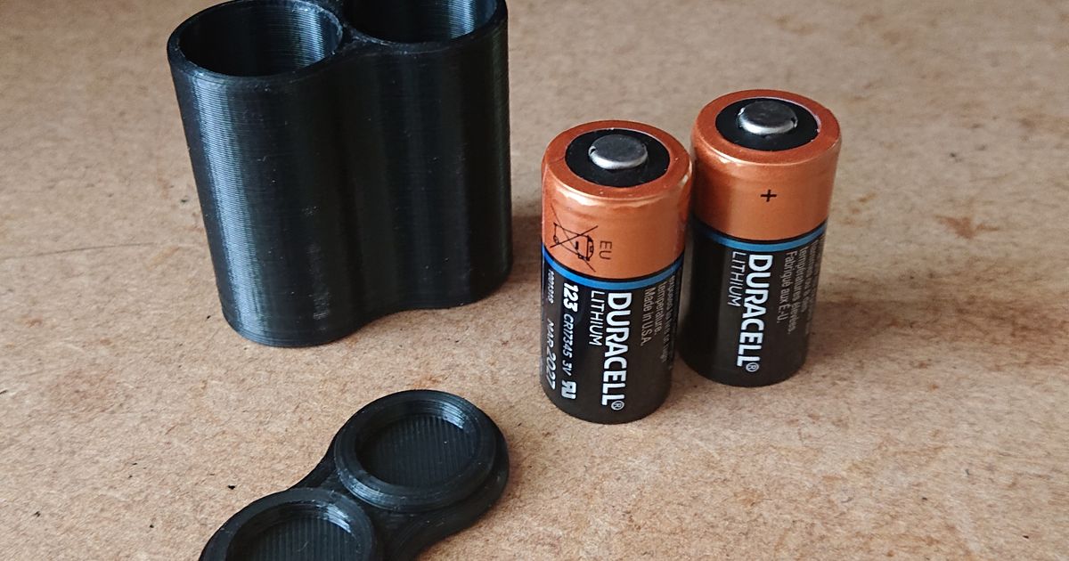 Anvendelse lærred gyde CR123 Battery Case by bigshum | Download free STL model | Printables.com