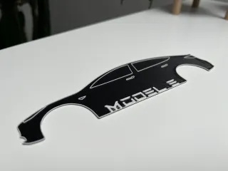 Tesla Model 3 Line Art by Niklas macht Druck | Download free STL model ...