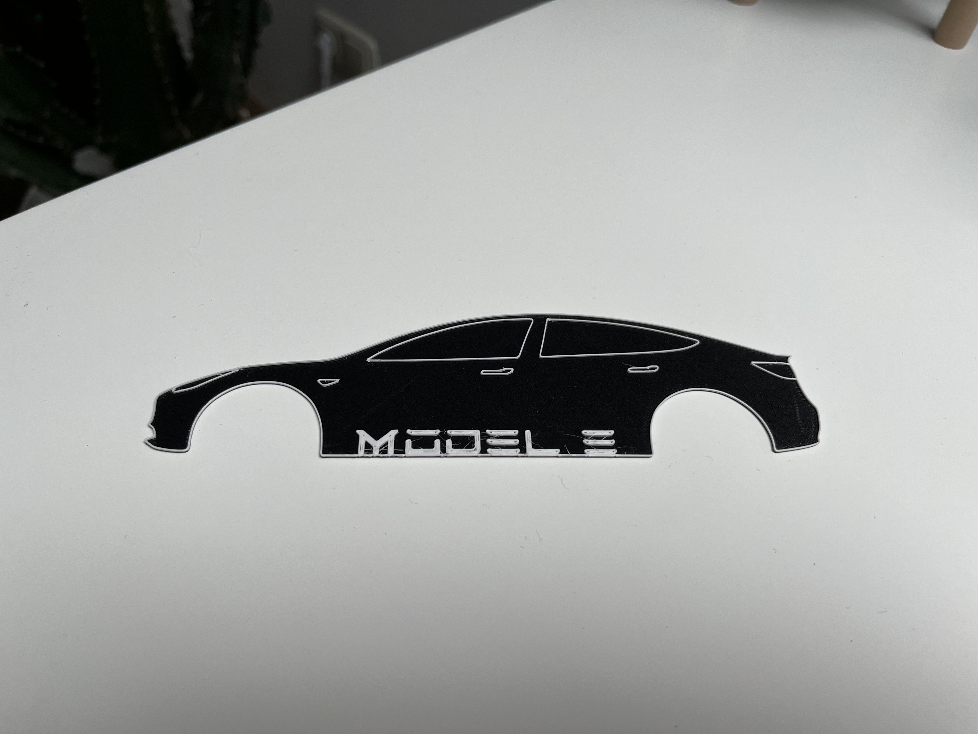 Tesla Model 3 Line Art