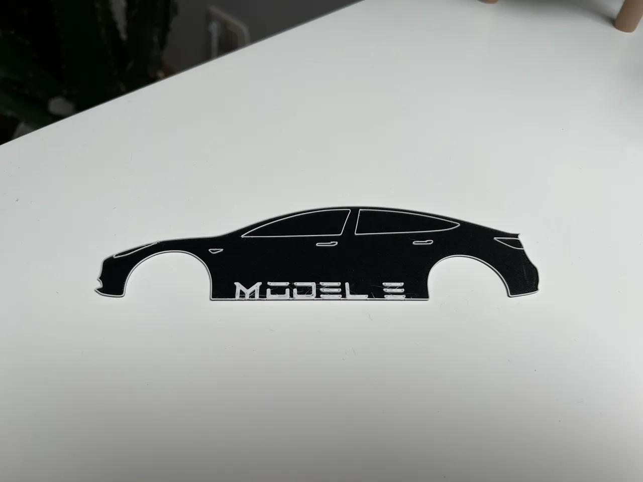 Tesla Model 3 Line Art by Niklas macht Druck | Download free STL model ...