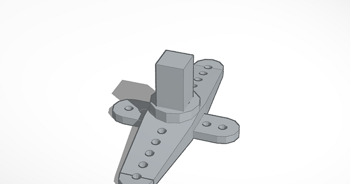 Servo Horn for VEX Servo by Charlie Nicholson Download free STL model