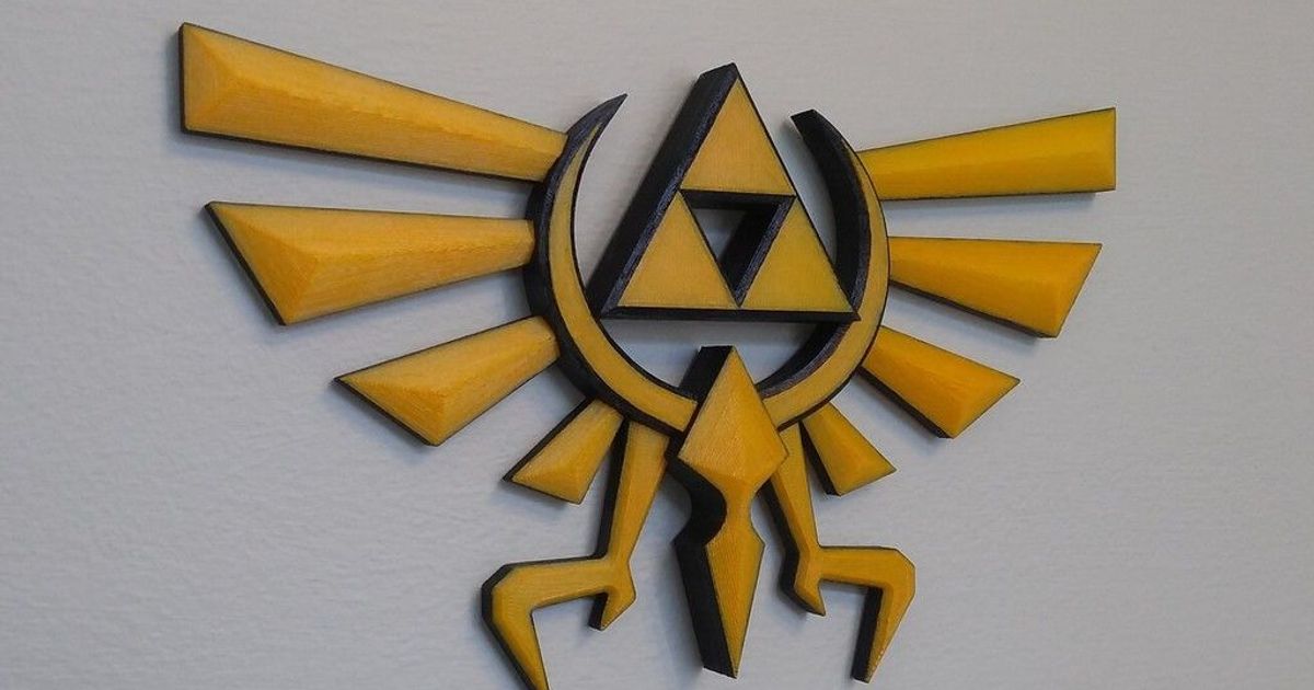 Legend of Zelda porte-clés outil multi 3 en 1 Hyrule Wingcrest - N