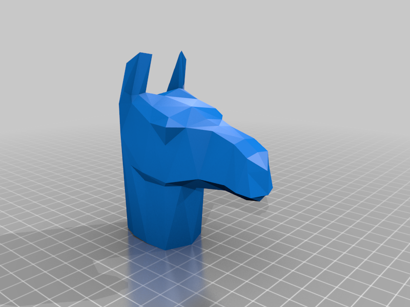 Low poly llama (Head and pendant head version) by Juan de Trisophy ...