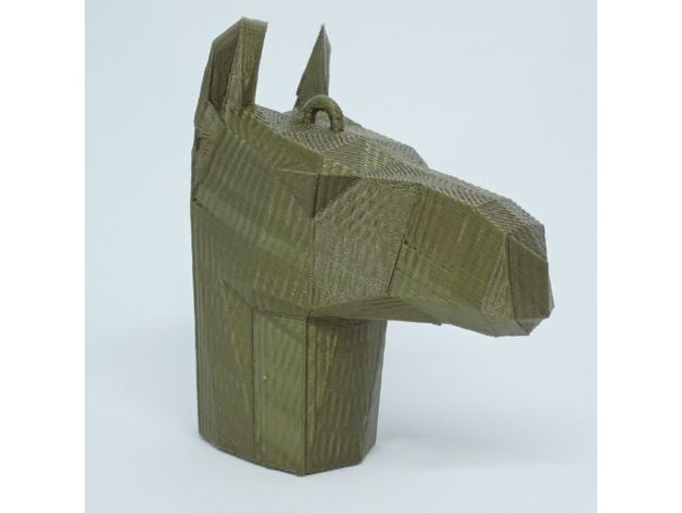 Low poly llama (Head and pendant head version) by Juan de Trisophy ...