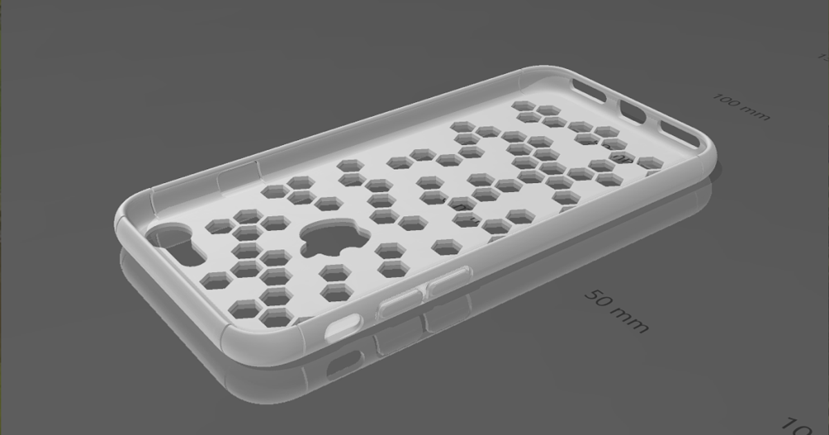 iphone-8-case-with-hexagons-by-exthemax-download-free-stl-model